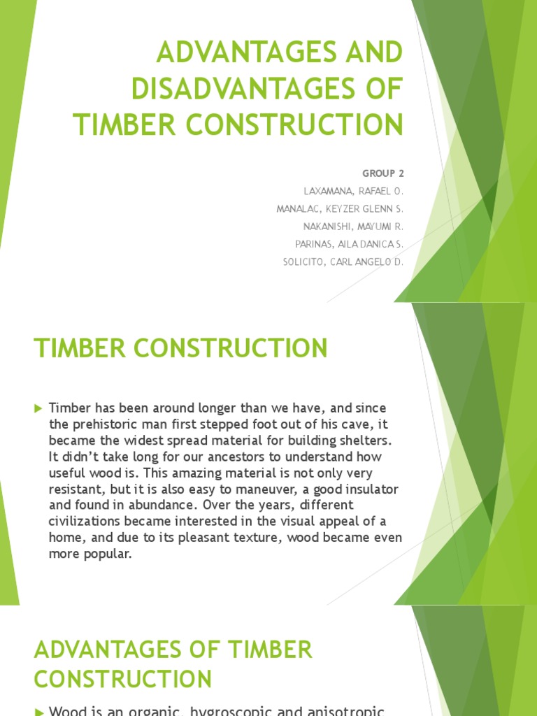 Advantages and Disadvantages of Timber Construction Lumber Wood