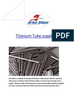 Titanium Tube Suppliers