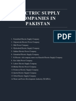 Electric Supply Companies in Pakistan