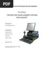 "Inventory Management System For D-Mart": Information Systems Development