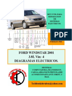 2001 Ford Windstar LIBRO de Diagramas