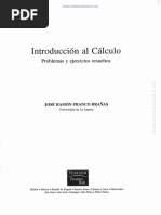 Introducción Al Cálculo. Problemas y Ejercicios Resueltos - José R. Franco - 1ed PDF