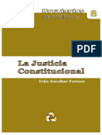 Iván Escobar Fornos. La Justicia Constitucional. 