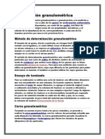 Clasificación Granulométrica