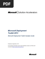 Microsoft Deployment Toolkit Samples Guide