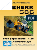 LIEBHERR L 586 Paper Model Scale 1-25