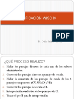 Calificación Wisc IV