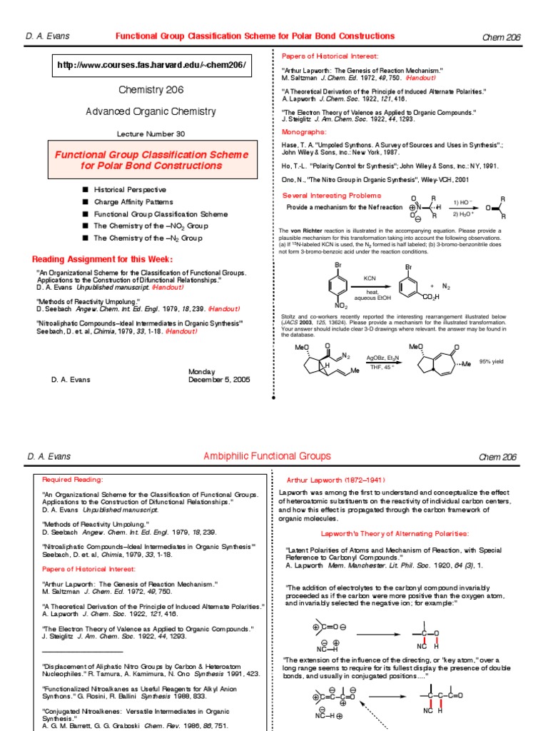 30 FG Classification | PDF | Organic Chemistry | Chemistry