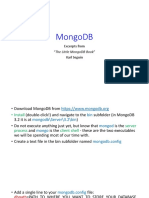 Mongodb: Excerpts From "The Little Mongodb Book" Karl Seguin
