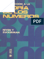 Niven, I., Zuckerman H. - Introduccion a la Teoria de los Numeros (1976, LIMUSA (WIley) Mexico).pdf