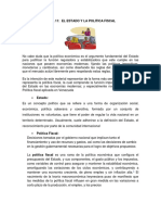 Tema 11 El Estado y La Politica Fiscal