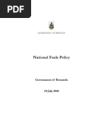 National Fuels Policy of Bermuda