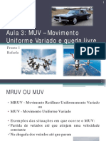 Aula 3 _ MUV ou MRUV
