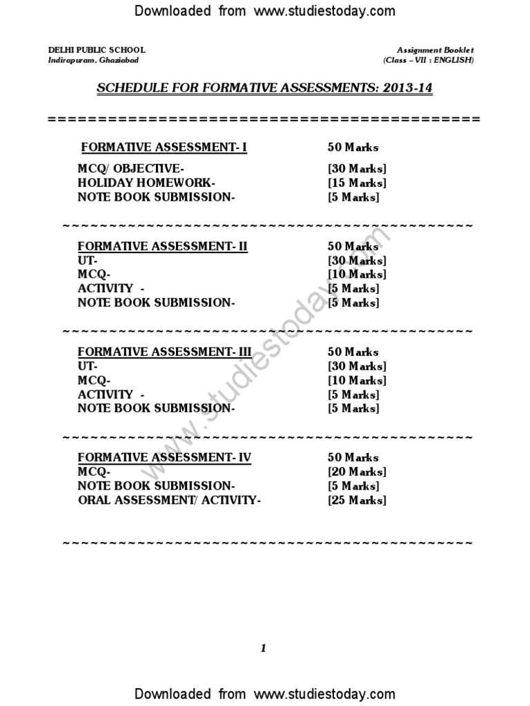 Cbse Class 7 English Collection Of Assignments For 2014 Reading Images, Photos, Reviews