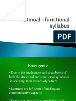 Notional Functional Syllabus