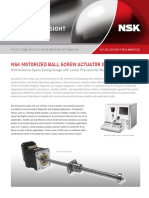 Technical Insight: NSK Motorized Ball Screw Actuator (Mbsa Series)