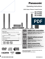 SC-PT560 Operating Instructions PDF