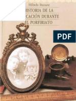 Bazant, Mílada. Historia de La Educación Durante El Porfirato PDF