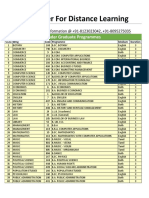 CDL Center For Distance Learning: Under Graduate Programmes