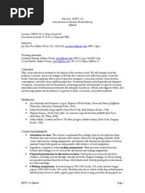 syllabus