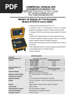 Medidor de Relacao de Transformacao AEMC DTR 8510
