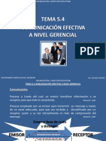 Tema 5.4 Comunicación Efectiva A Nivel Gerencial PDF