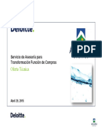 Deloitte Propuesta Técnica - Transformación Compras