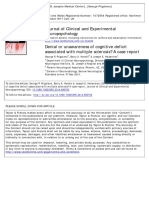 60 Denial or Unawareness of Cognitive Deficit Associated With Multiple Sclerosis 2014