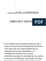 Analisis de La Sentencia