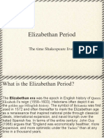 Elizabethan Period: The Time Shakespeare Lived