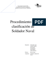 Procedimiento de Clasificación de Soldador Naval