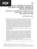 Nietzsche e o Heráclito Que Ri