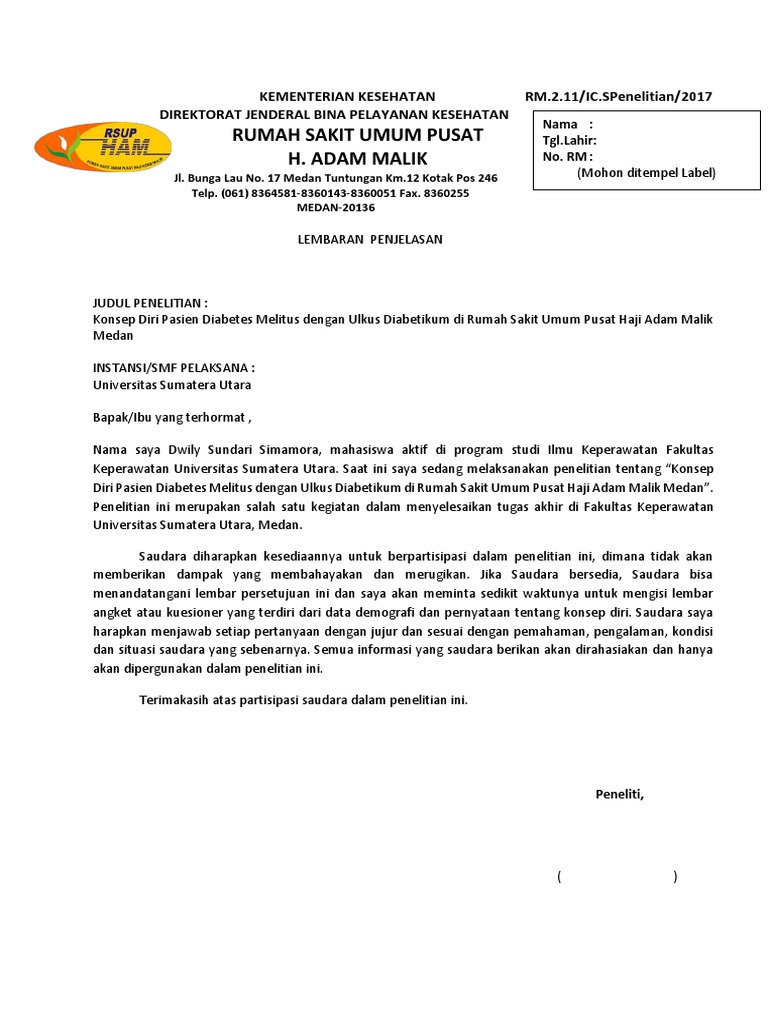Persetujuan Informed Consent Penelitian | PDF