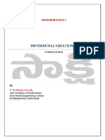 DifferentialEquationsOfFirstOrderUnit 5 PDF