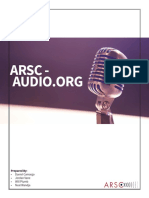 ARSC-Audio Design Document Full Report. 
