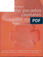 Jonathan Rowson - Los Siete Pecados Capitales Del Ajedrez (La Casa Del Ajedrez 2000) PDF