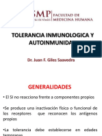 Tolerancia Inmunologica y Autoinmunidad Usmp 2015