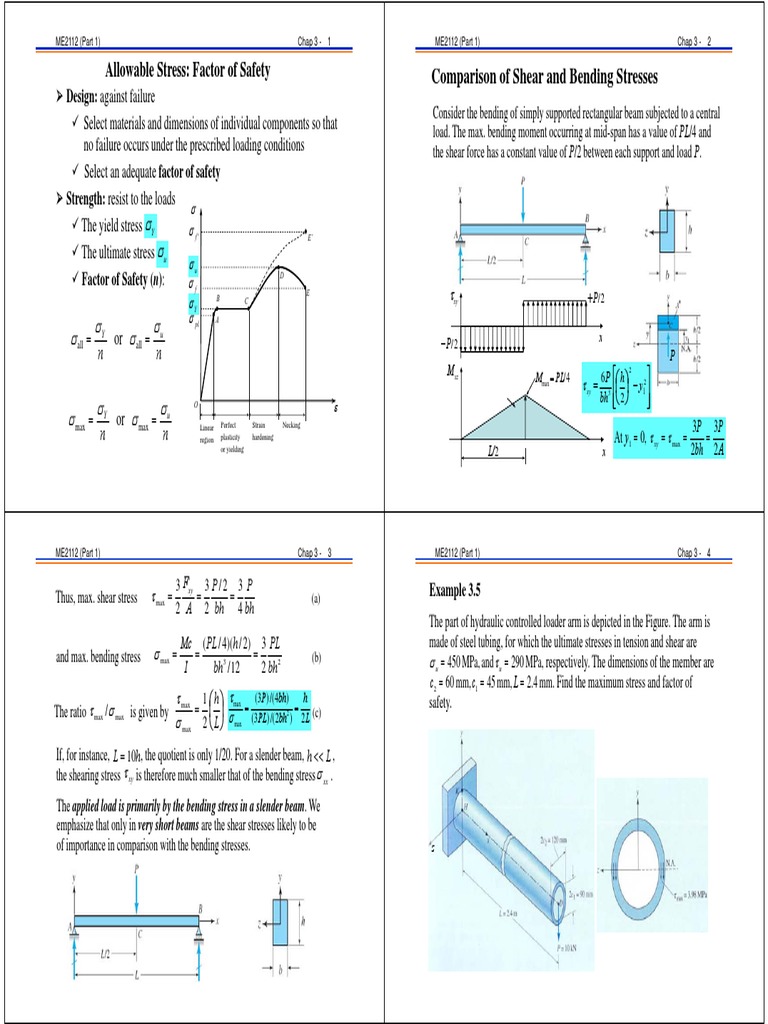 Engineering Stress Analysis Guide | PDF | Bending | Strength Of Materials