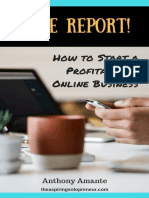 Free Report - How To Start A Profitable Online Business