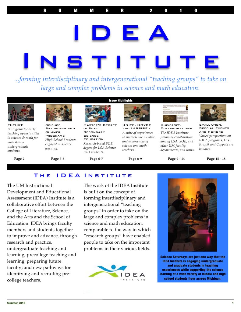 IDEA Book 2010FInal | PDF