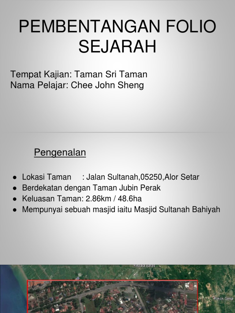 Pembentangan Folio Sejarah Pdf