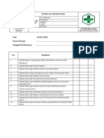 Daftar Tilik Tumpatan Sementara