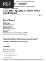 Guide 5487 - Applying For A Work Permit Outside Canada - Canada