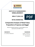 Comparative Analysis of Retail Value Proposition of Caprese and Baggit