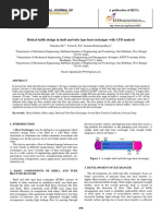 Helical Baffle Design in Shell and Tube Type Heat Exchanger With CFD Analysis