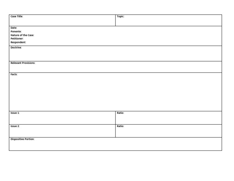 Digest Template PDF Digest Template PDF
