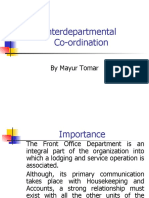 Interdepartmental Co-Ordination: by Mayur Tomar