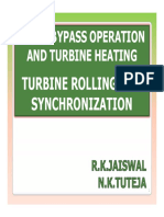 Turbine Rolling and Synchronization