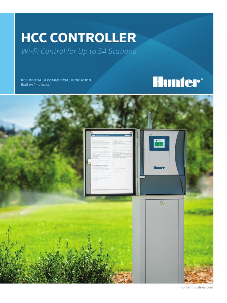 Hunter HCC Controller Leaflet Wi Fi Electrical Engineering
