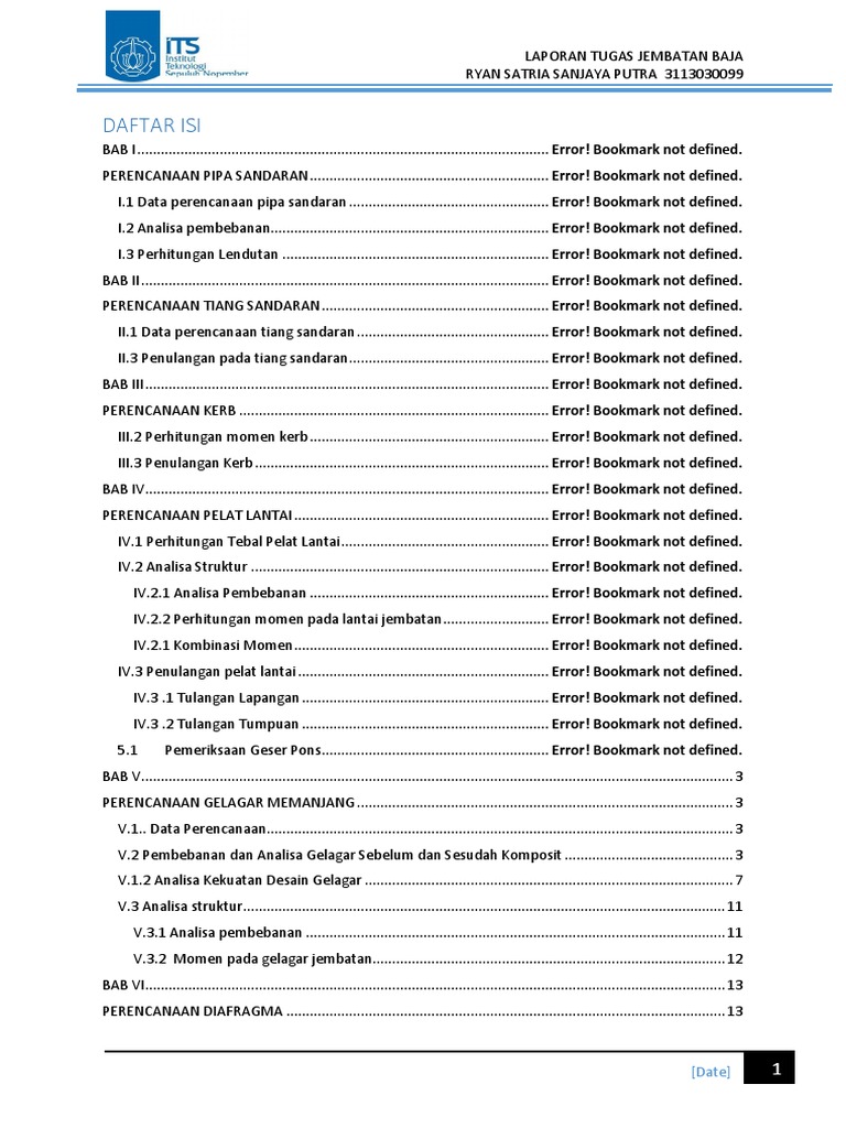Perencanaan Jembatan Baja Komposit Bab5 Gelagar Pdf